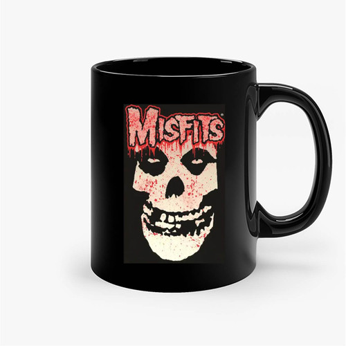 Bloody Fiend Skull Black Light Ceramic Mug