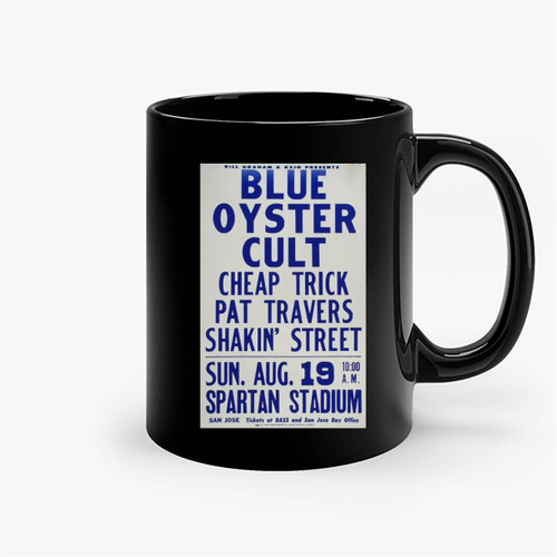 Blue Oyster Cult Vintage Concert 1 Ceramic Mug