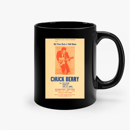 Chuck Berry Shirelles Five Satins Gary U.S. Bonds 1971 Hamden Ceramic Mug