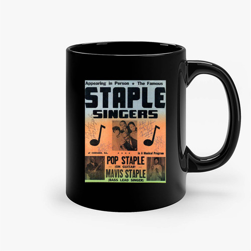 Classic 1960S Staple Singers Concert Ceramic Mug