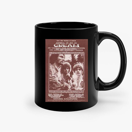 Cream And Mc5 At The Grande Ballroom Concert Ceramic Mug