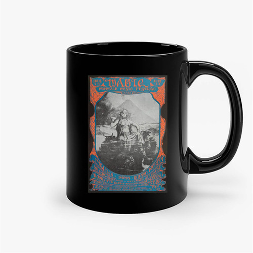 Doors Byrds Jefferson Airplane Moby Grape 1967 Magic Mountain Festival Concert Ceramic Mug
