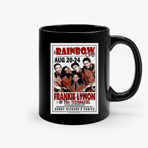 Frankie Lymon 1964 Gig Rainbow Club Wildwood Nj Ceramic Mug