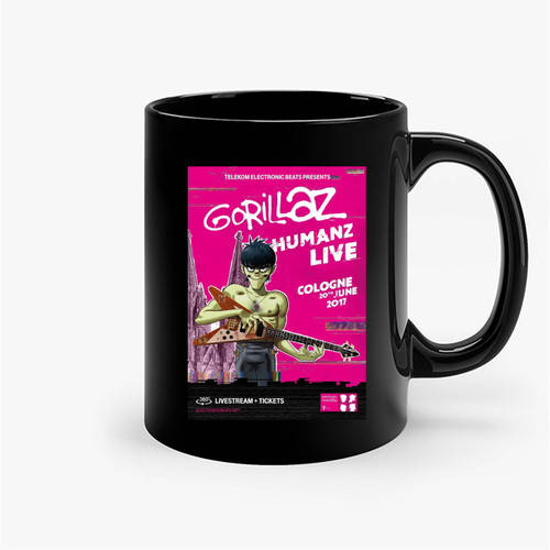 Gorillaz Humanz Live Tour 2017 Germany Concert Ceramic Mug