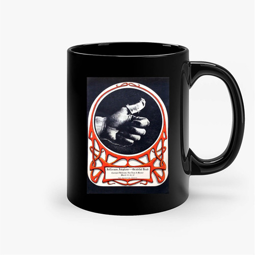 Grateful Dead And Jefferson Airplane Sore Thumb Carousel Ballroom Concert Ceramic Mug