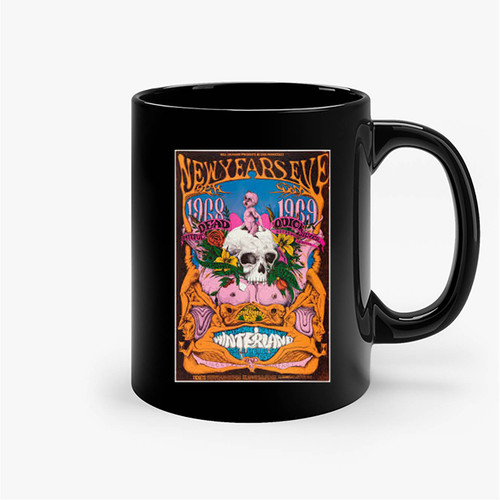 Grateful Dead And Santana 1968 Bill Graham Fillmore Concert Ceramic Mug