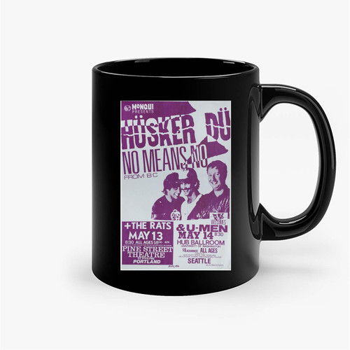 Husker Du 1986 U.S. Ceramic Mug