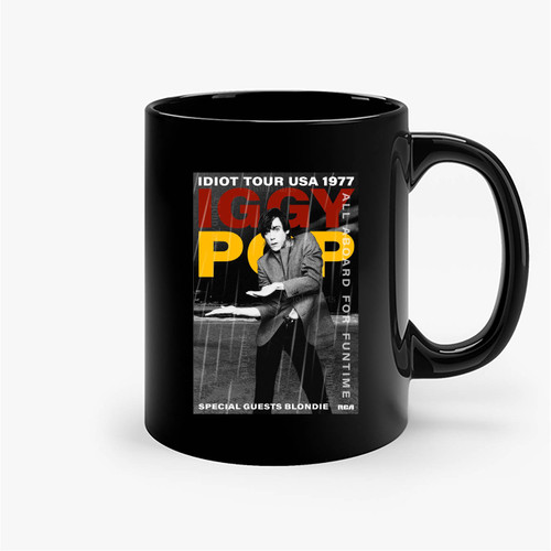 Iggy Pop S - Uk & Usa Tours 1977 Ceramic Mug