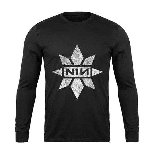 Nin Marvel Grunge Logo Long Sleeve T-Shirt