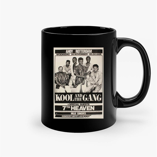 Kool & The Gang 1986 Rotterdam European Tour Subway Concert Ceramic Mug