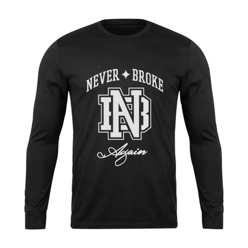 Nba Never Broke Again Logo Long Sleeve T-Shirt