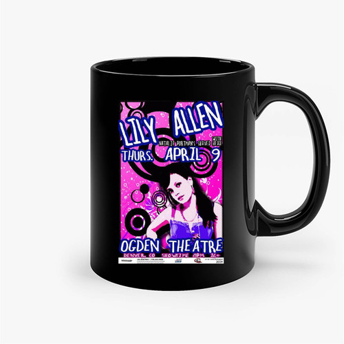 Lily Allen Boulder 2009 Concert Original Ceramic Mug