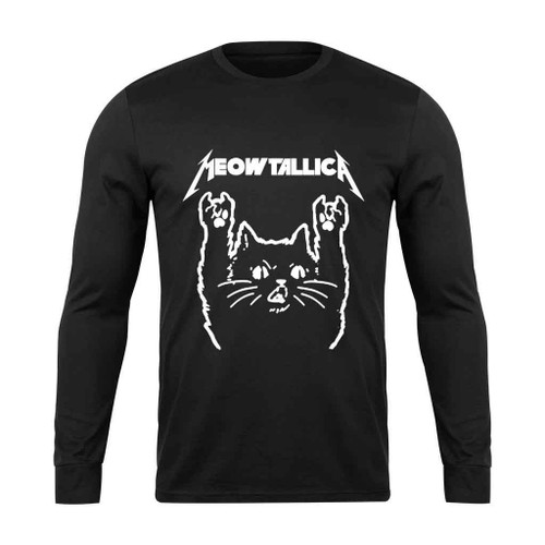 Moewtallica Metallica Cat Long Sleeve T-Shirt