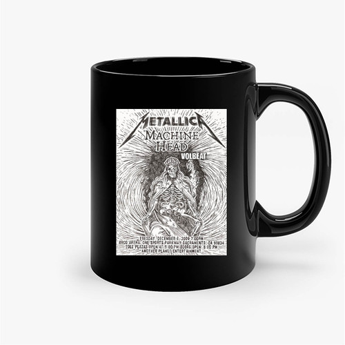 Metallica Original Pen And Ink Concert Ceramic Mug
