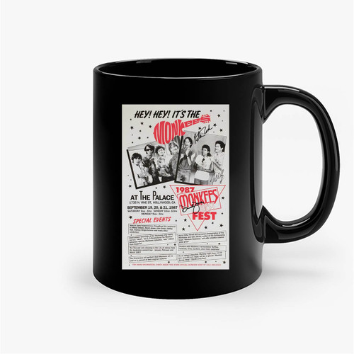 Monkees Signed Ceramic Mug