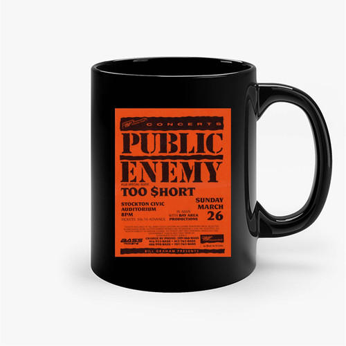 Public Enemy Vintage Concert 1 Ceramic Mug