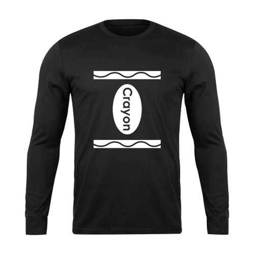 Hallowen Crayon White Long Sleeve T-Shirt