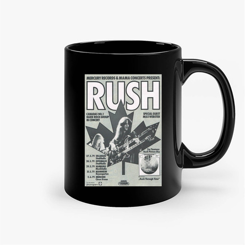 Rush Music Concert Mini Ceramic Mug