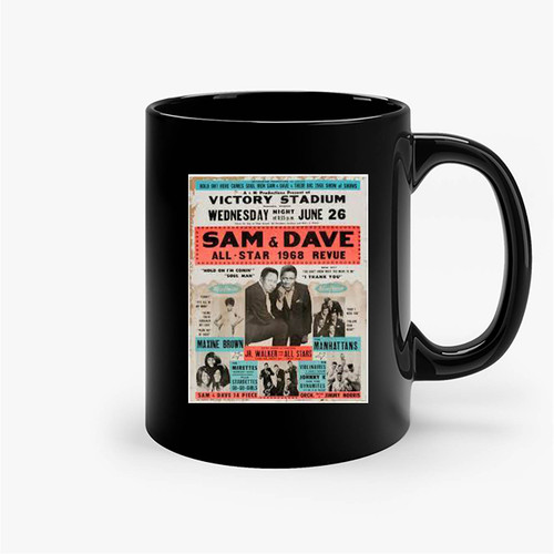 Sam And Dave All-Star 1968 Revue Concert Ceramic Mug