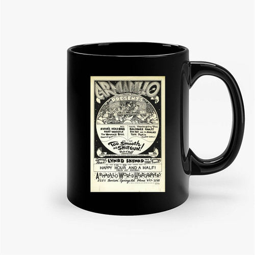 Shivas Headband Armadillo World Headquarters With Lynryd Skynyrd Ceramic Mug