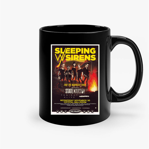 Sleeping With Sirens 2016 Gig Ceramic Mug