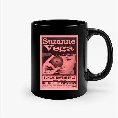 Suzanne Vega Vintage Concert 1 Ceramic Mug