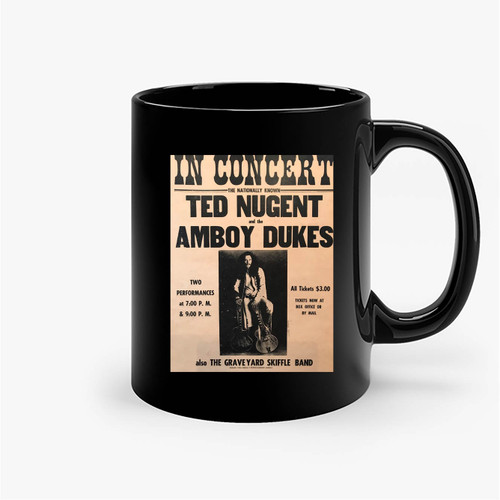 Ted Nugent The Amboy Dukesoriginal Cardboard Ceramic Mug