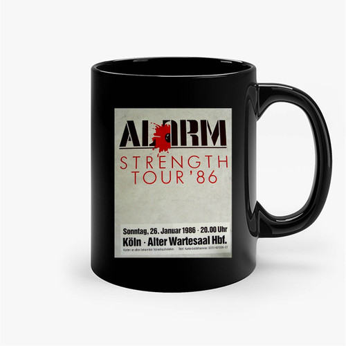 The Alarm 1986 Original Concert Strength Concert Tour Germany Cologne Ceramic Mug