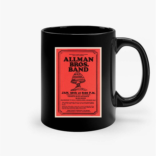 The Allman Brothers Band Original Concert Ceramic Mug