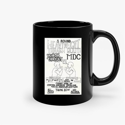 The Bands Minor Threat And Mdc Articles Of Faith And Rights Of The Accused And End Result And The Audience At The Central American Ceramic Mug