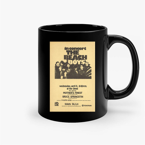 The Beach Boys And Bruce Springsteen 1973 Ceramic Mug