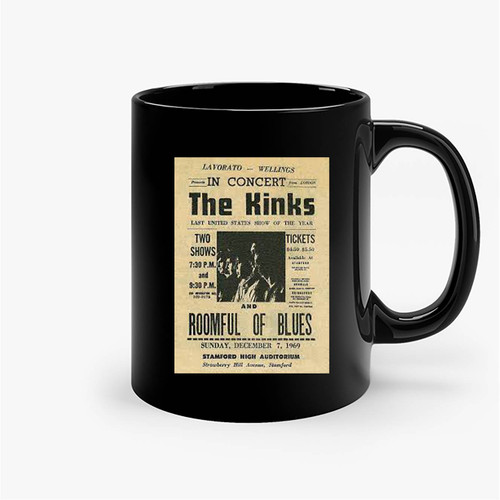 The Kinks 1969 Stamford Ceramic Mug