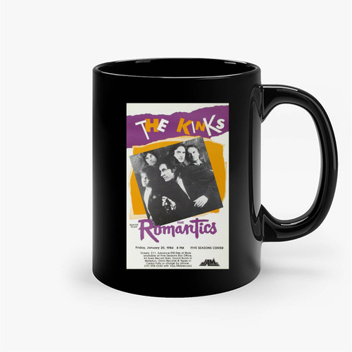 The Kinks And The Romantics Original Concert Ceramic Mug