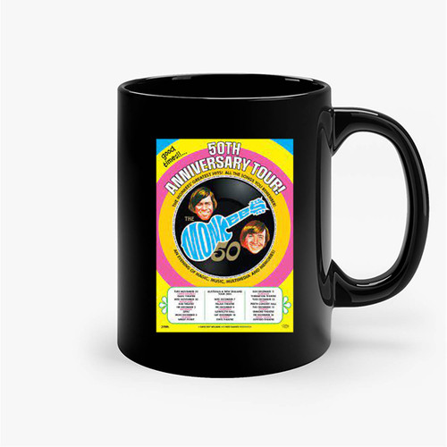 The Monkees 50Th Anniversary Tour 2016 Aus Nz Concert Ceramic Mug