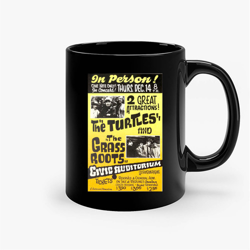 The Turtles 1967 Albuquerque Concert S Ceramic Mug