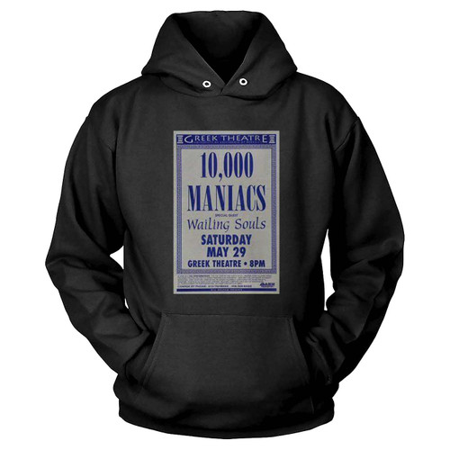 10000 Maniacs Vintage Concert  Hoodie