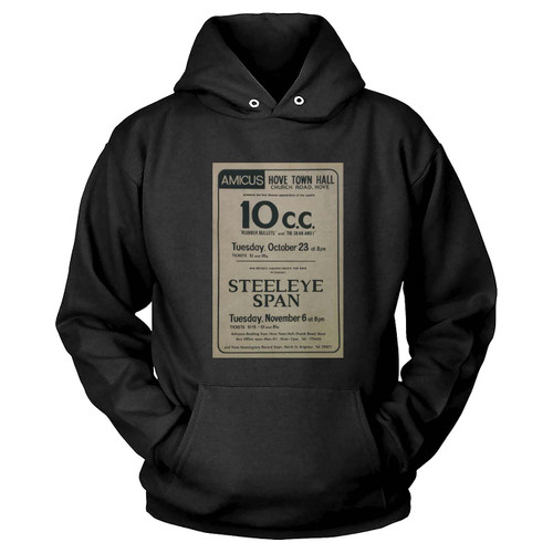 10 C.C. Steeleye Span Original Concert  Hoodie
