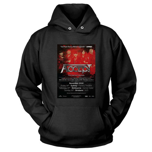 Accept First Time Ever In Australia 2014 Concert Tour  Hoodie
