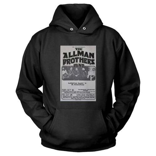 Allman Brothers Band Concert Oakland 1975  Hoodie
