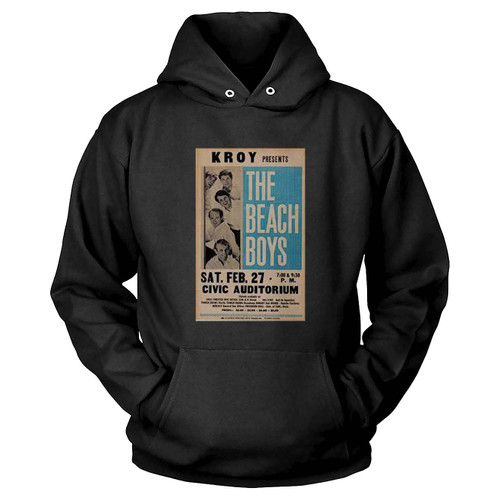 Beach Boys 1965 Sacramento Ca Classic Boxing-Style Concert  Hoodie