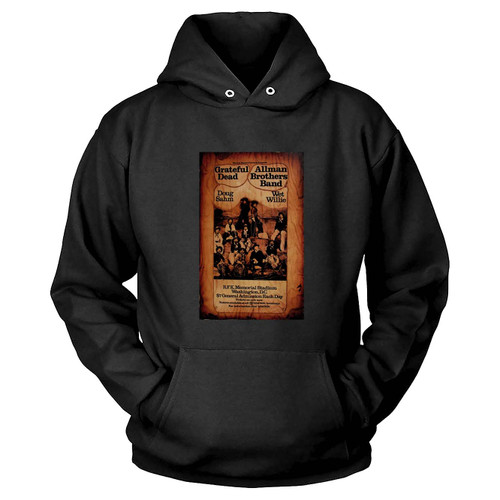 Grateful Dead And Allman Brothers Reprint Concert  Hoodie