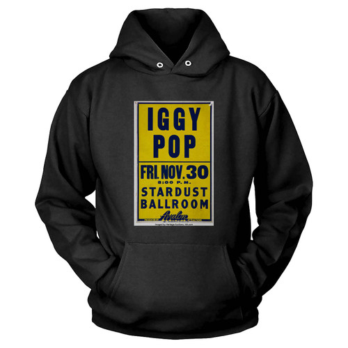 Iggy Pop 1979 Stardust Ballroom Los Angeles Concert  Hoodie