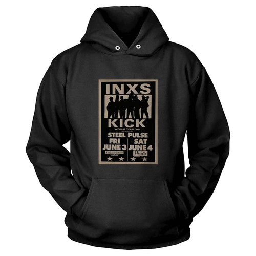 Inxs Original 1988 Kick World Tour Concert  Hoodie