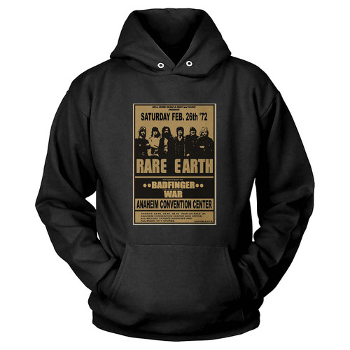 Rare Earth With Badfinger & War 1972 Concert  Hoodie