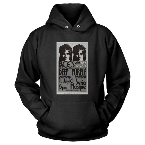 Rod Stewart And Faces Deep Purple 1971 Pittsburgh Concert  Hoodie