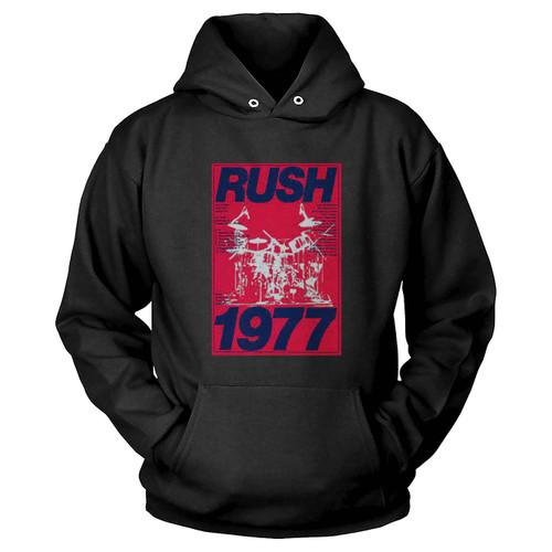 Rush 1 A4 1977 Reproduction Concert  Hoodie