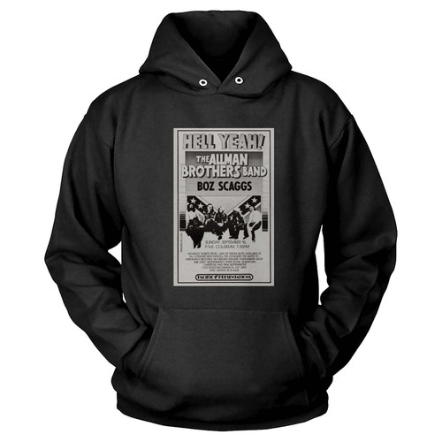 The Allman Brothers Band 1973 Hell Yeah Vancouver B.C. Concert  Hoodie