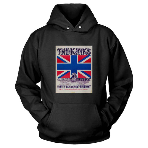 The Kinks Family Dog Fd-700630 Great Highway Concert  Hoodie