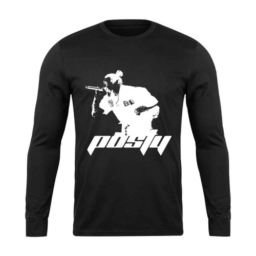 Post Malone Poster Wow Long Sleeve T-Shirt