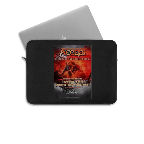 Accept Blind Rage Over North America 2014 New York City Concert Tour  Laptop Sleeve